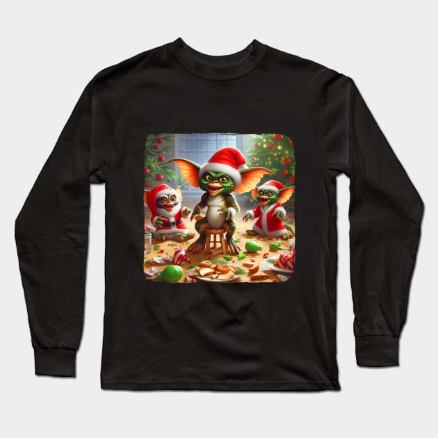 Gremlins Christmas party Long Sleeve T-Shirt by Print&fun